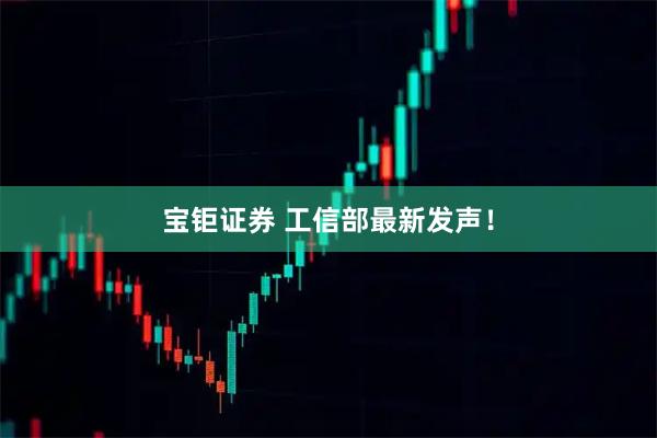 宝钜证券 工信部最新发声！